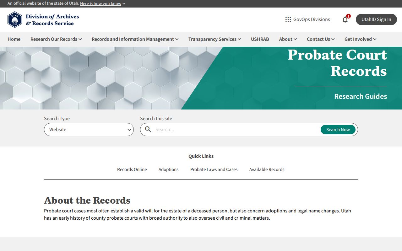 Pleasant Grove people search through Utah County probate archives
